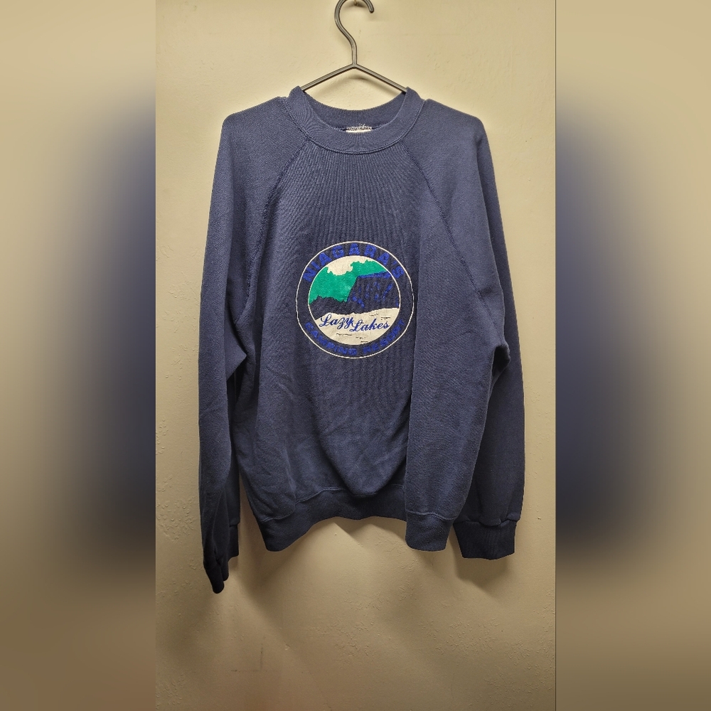 Vintage Tultex sweats Niagara falls Lazy Lakes XL pullover sweater